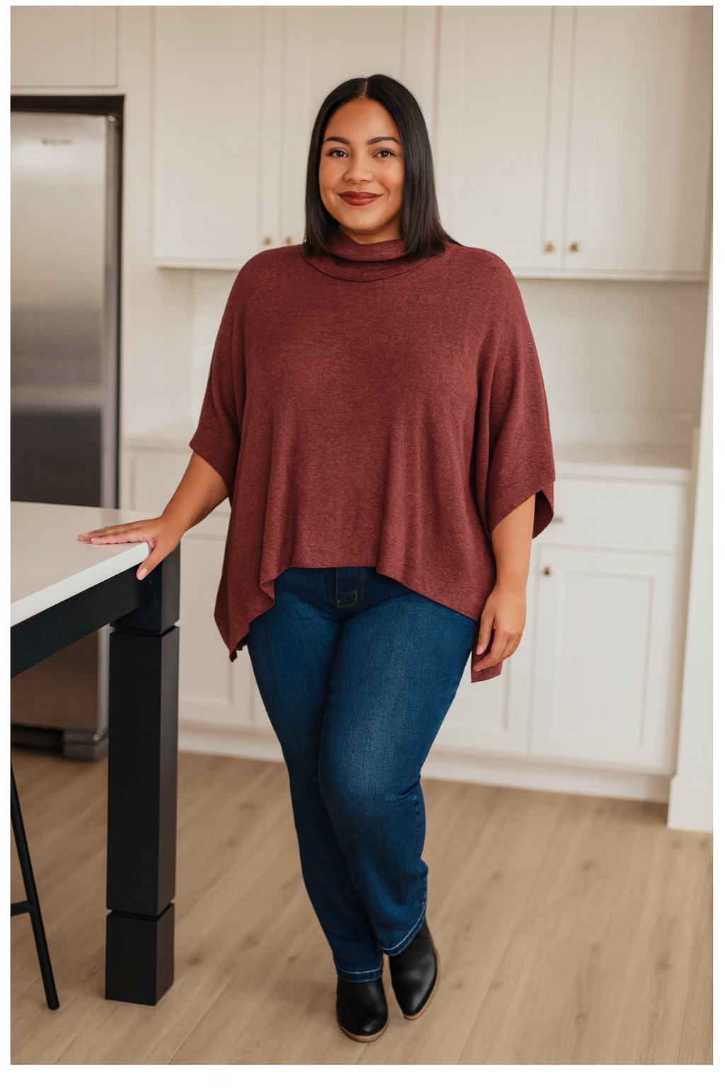 Forgive Me Cowl Neck Poncho