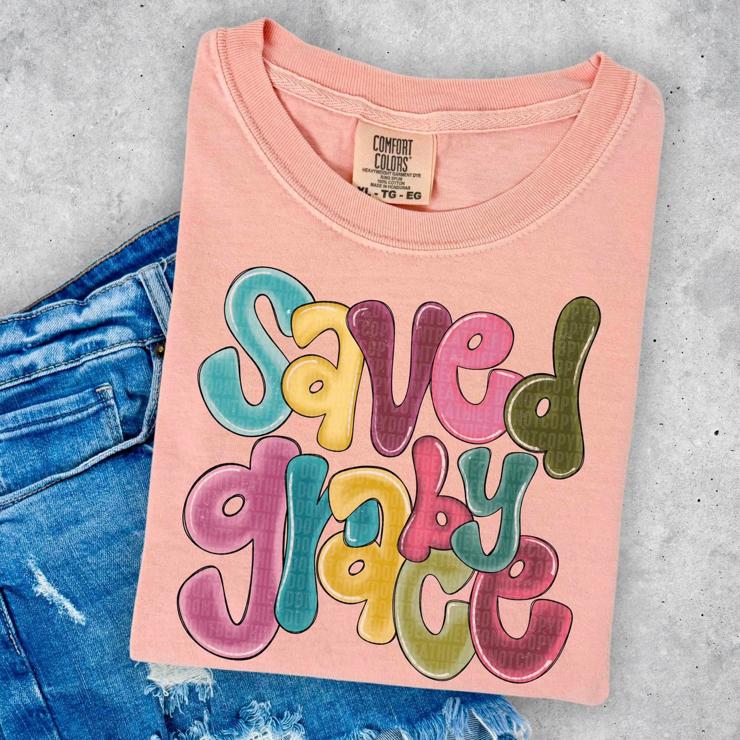 Saved by Grace Adult Tee