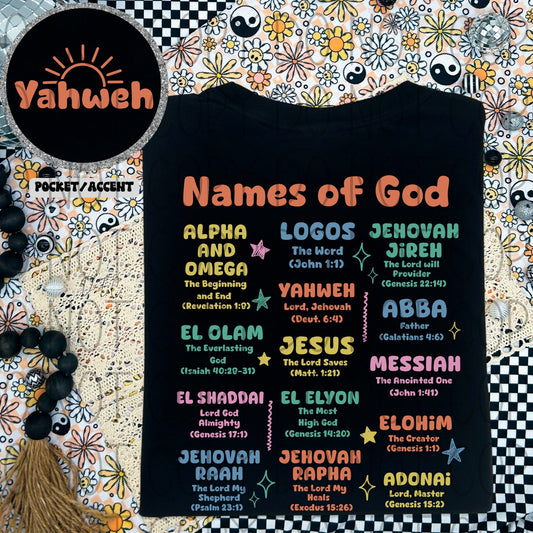 Names of God Adult Tee